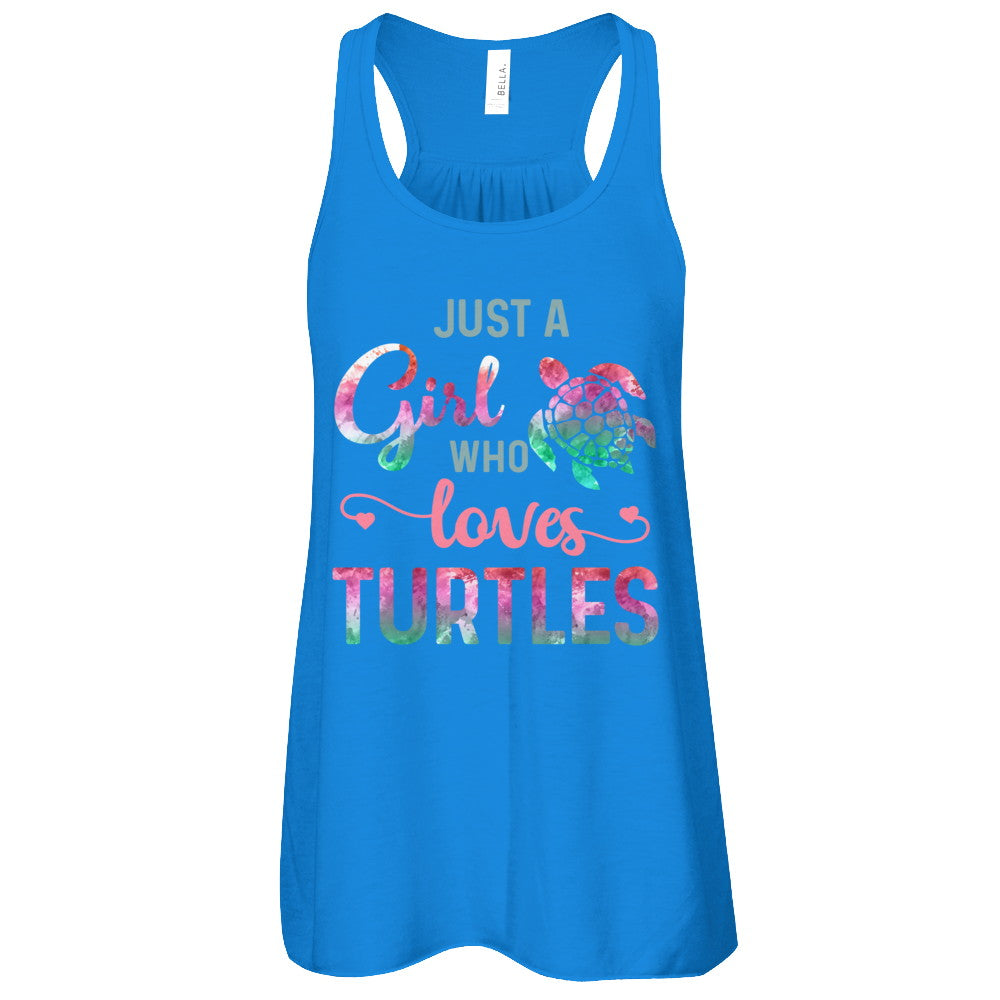 Just A Girl Who Loves Turtles Turtle Lover T-Shirt & Tank Top | Teecentury.com