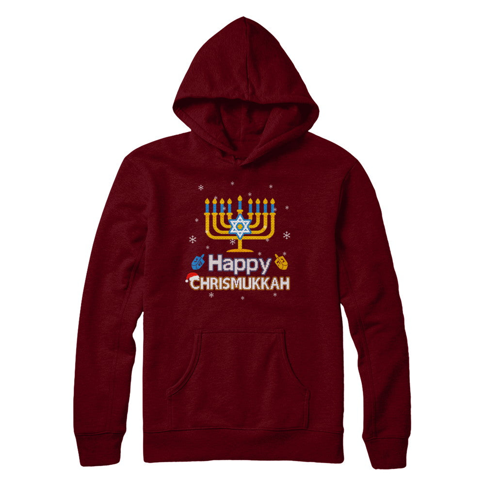 Happy Chrismukkah Ugly Hanukkah Christmas Sweater T-Shirt & Sweatshirt | Teecentury.com