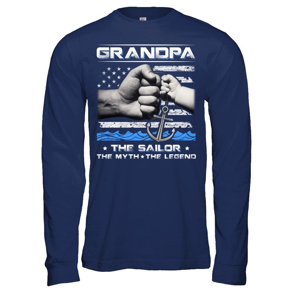 Veteran Grandpa The Sailor The Myth The Legend T-Shirt & Hoodie | Teecentury.com