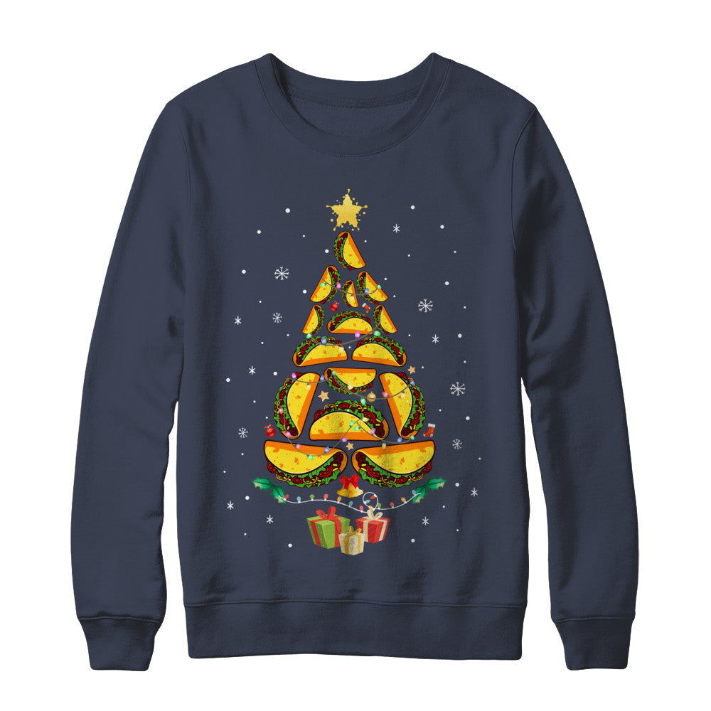 Funny Tacos Christmas Tree Ugly Christmas Sweater T-Shirt & Sweatshirt | Teecentury.com