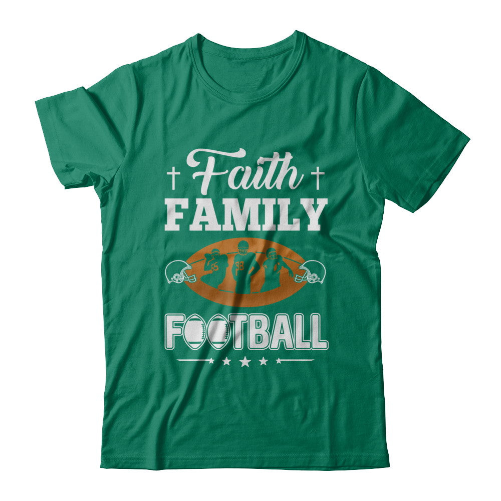 Faith Family Football T-Shirt & Hoodie | Teecentury.com