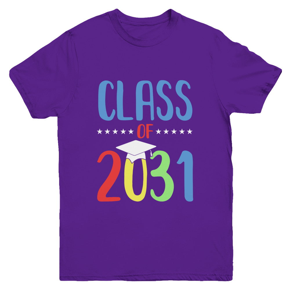 Grow With Me First Day Of School Class Of 2031 Youth Youth Shirt | Teecentury.com