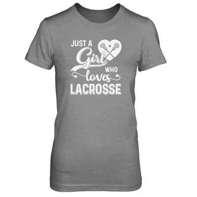 Just A Girl Who Loves Lacrosse T-Shirt & Tank Top | Teecentury.com