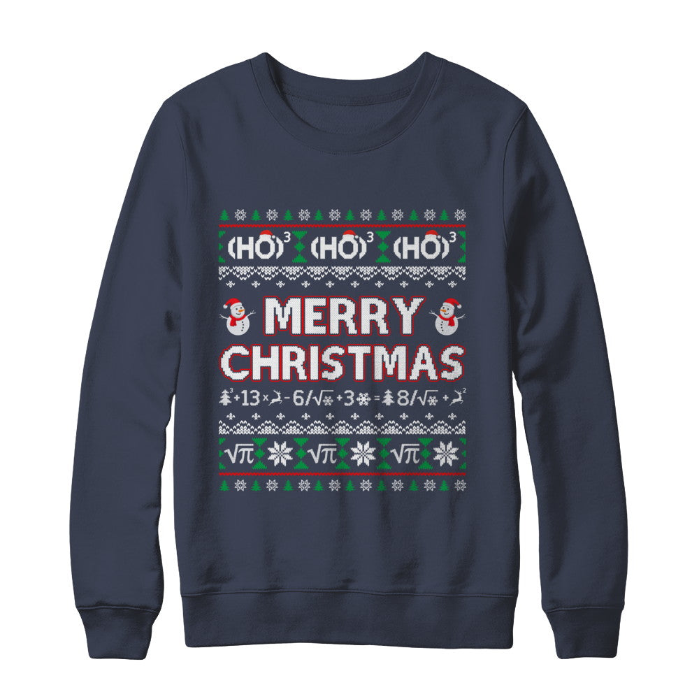 Merry Christmath Funny Math Christmas Ugly Sweaters T-Shirt & Sweatshirt | Teecentury.com