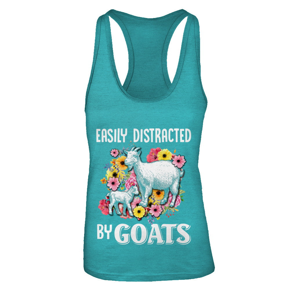 Easily Distracted By Goats T-Shirt & Tank Top | Teecentury.com