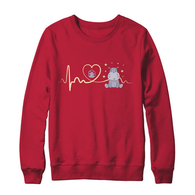 Hippo Cute Preemie Baby Heartbeat T-Shirt & Sweatshirt | Teecentury.com