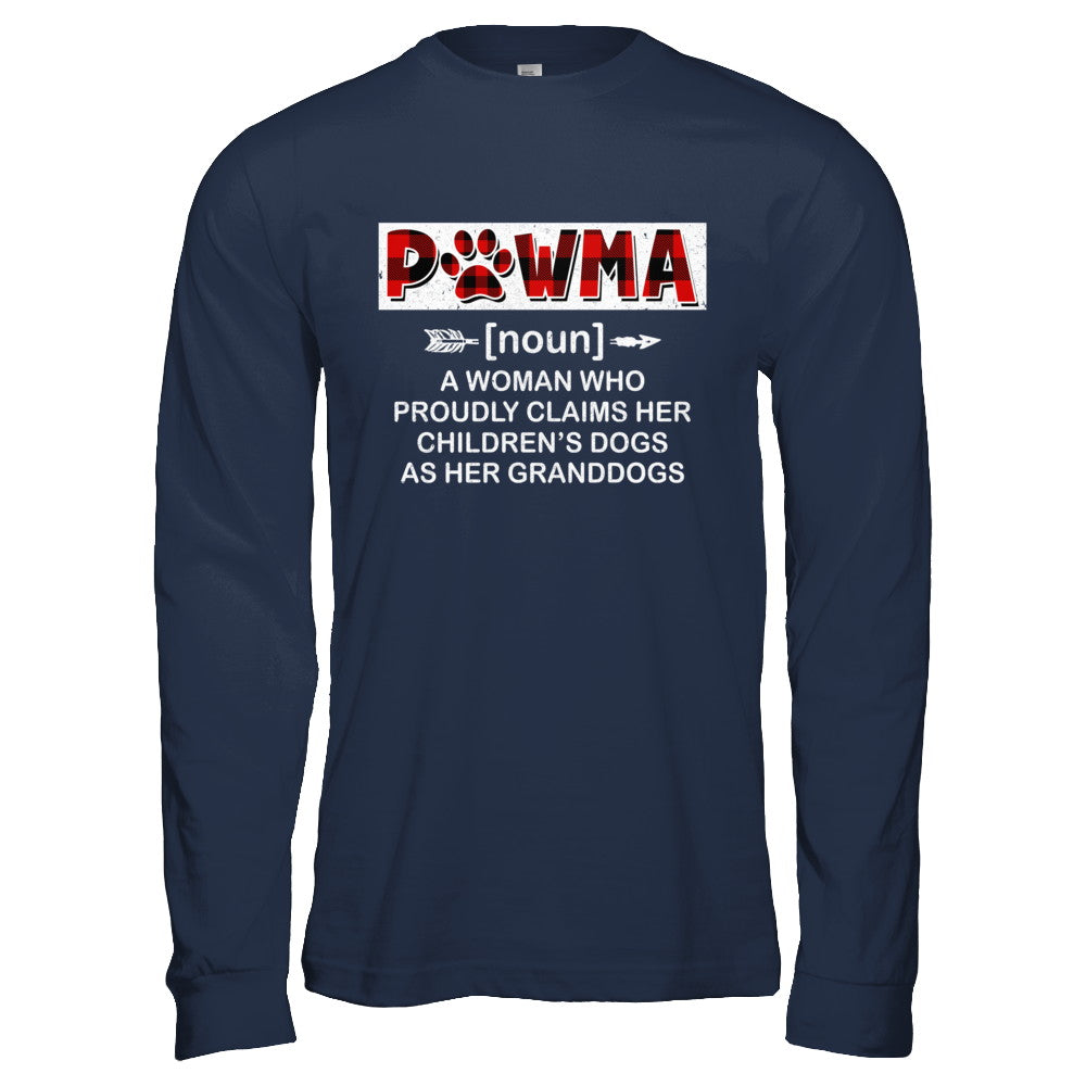 Pawma Buffalo Plaid Mom Proudly Claims Her Children's Dogs T-Shirt & Hoodie | Teecentury.com