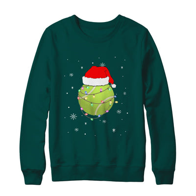 Santa Hat Tennis Christmas Gifts T-Shirt & Sweatshirt | Teecentury.com