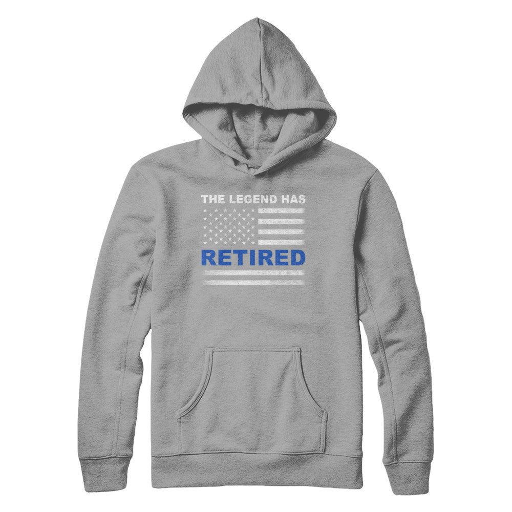 The Legend Has Retired Police Officer Retirement Gift T-Shirt & Hoodie | Teecentury.com