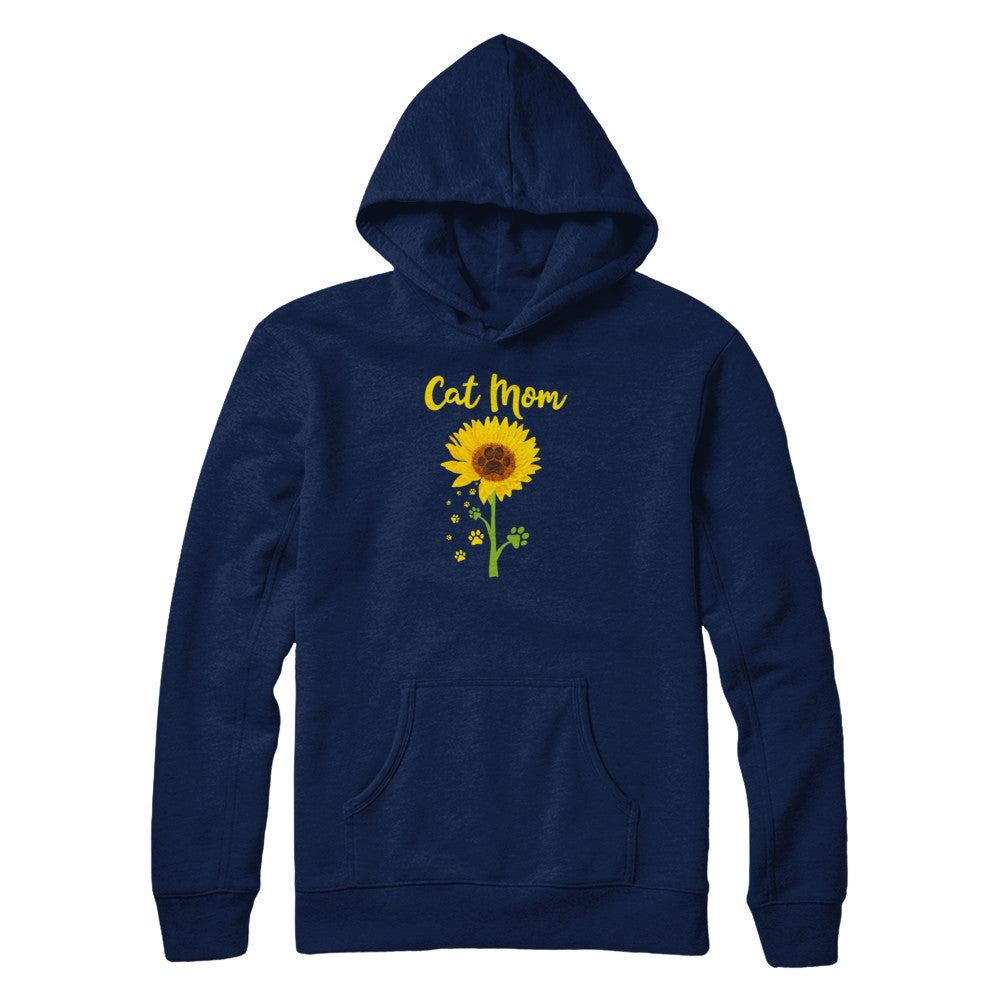 Funny Sunflower Cat Mom Paw Lover Mothers Day T-Shirt & Tank Top | Teecentury.com