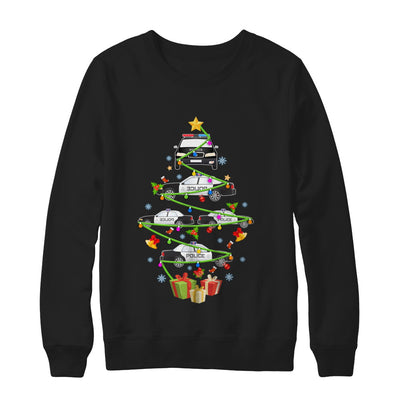 Police Officer Car Christmas Tree Ornament Decor Gift T-Shirt & Sweatshirt | Teecentury.com