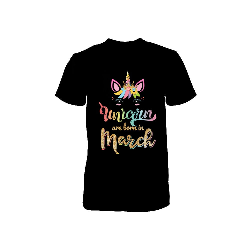 Cute Unicorns Are Born In March Birthday Gift Youth Youth Shirt | Teecentury.com
