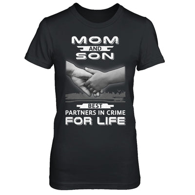 Mom And Son Best Partners In Crime For Life T-Shirt & Hoodie | Teecentury.com