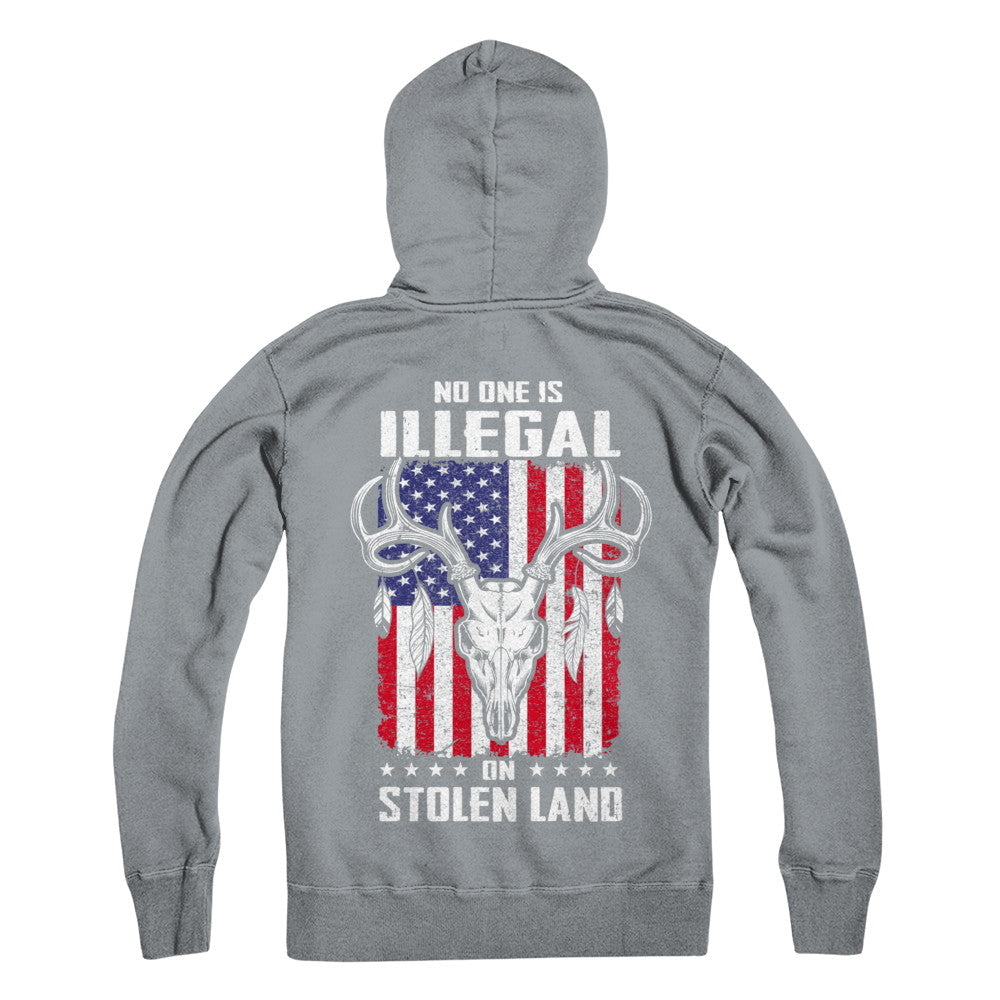 No One Is Illegal On Stolen Land Immigrants T-Shirt & Hoodie | Teecentury.com