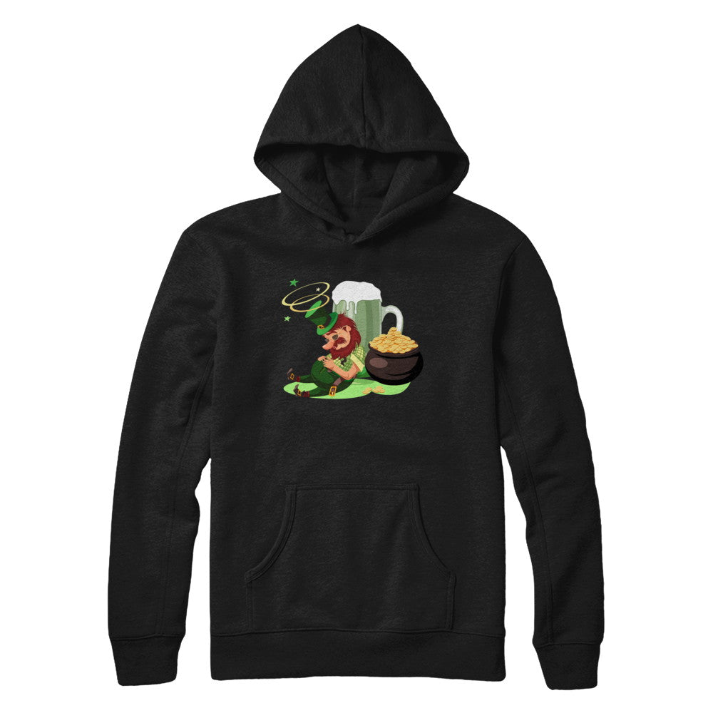 Leprechaun Drinking Green Beer Saint Patricks Day T-Shirt & Hoodie | Teecentury.com
