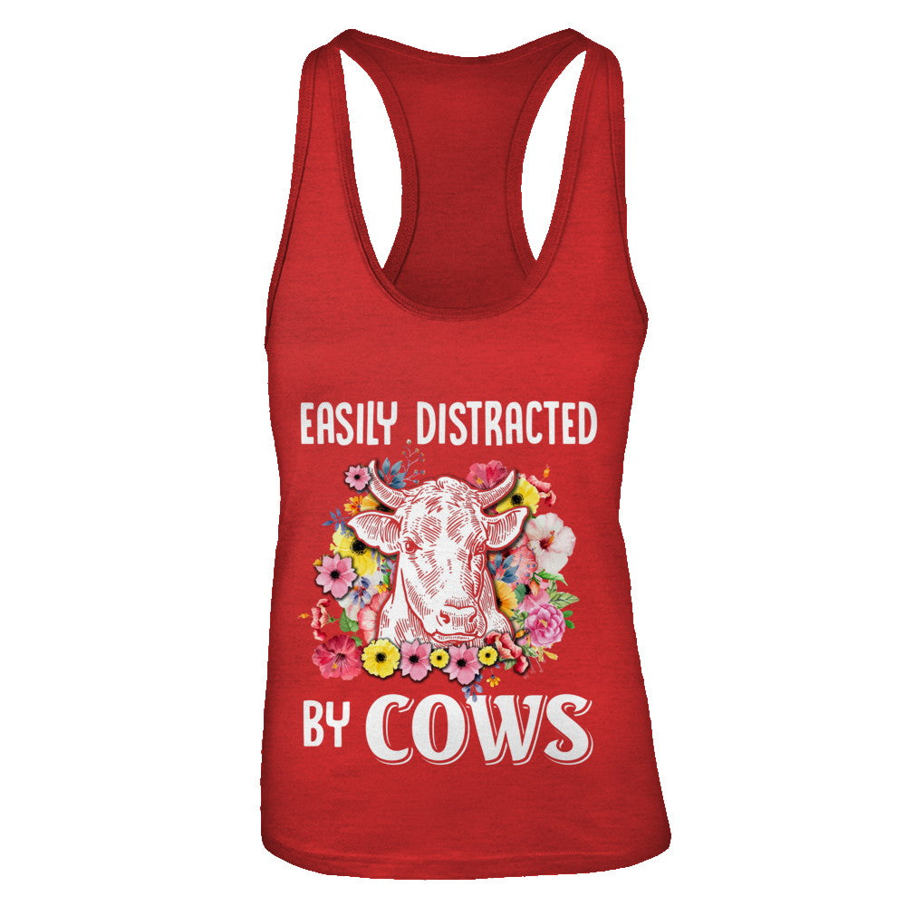 Easily Distracted By Cows T-Shirt & Tank Top | Teecentury.com