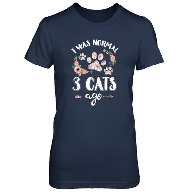 I Was Normal Three Cats Ago T-Shirt & Tank Top | Teecentury.com