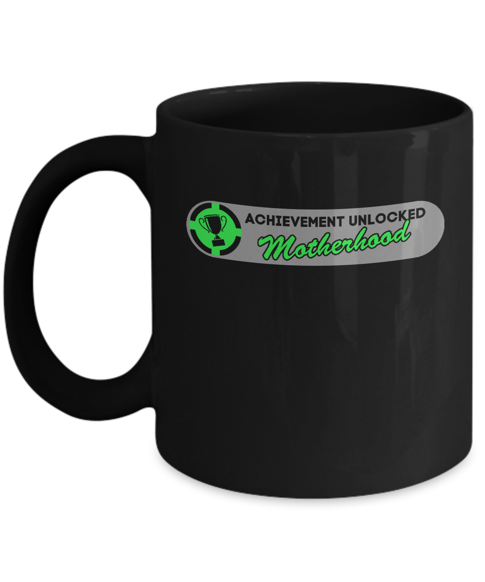 Achievement Unlocked Motherhood First Time Mom Mug Coffee Mug | Teecentury.com