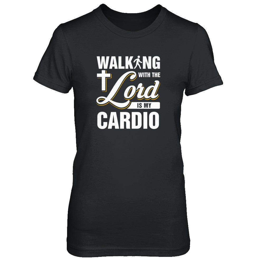 Walking With The Lord Is My Cardio T-Shirt & Tank Top | Teecentury.com