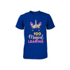 100 Days Of Magical Leaning School Unicorn Girl Gift Youth Youth Shirt | Teecentury.com