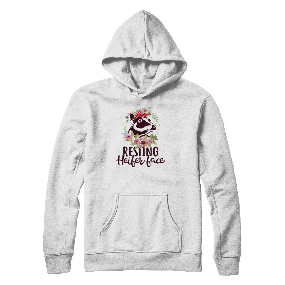 Funny Farmer Women Girl Cow Resting Heifer Face T-Shirt & Tank Top | Teecentury.com