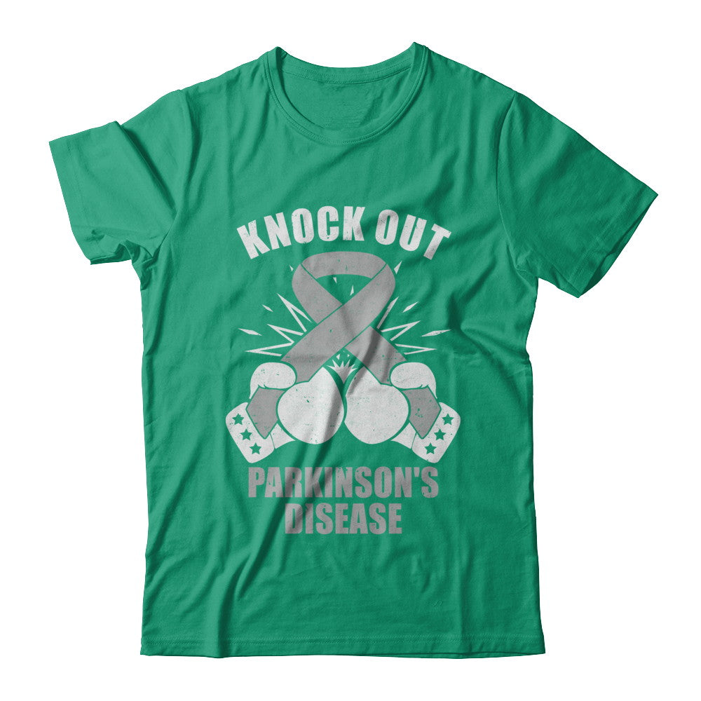Boxing knock out Parkinson's Disease Awareness Support T-Shirt & Hoodie | Teecentury.com