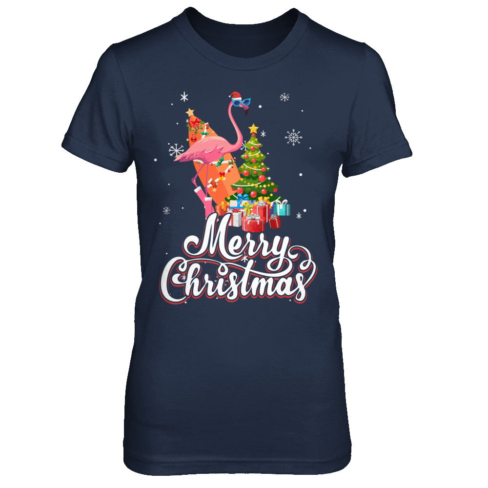 Flamingo Christmas Gift Merry Christmas Flamingo T-Shirt & Sweatshirt | Teecentury.com