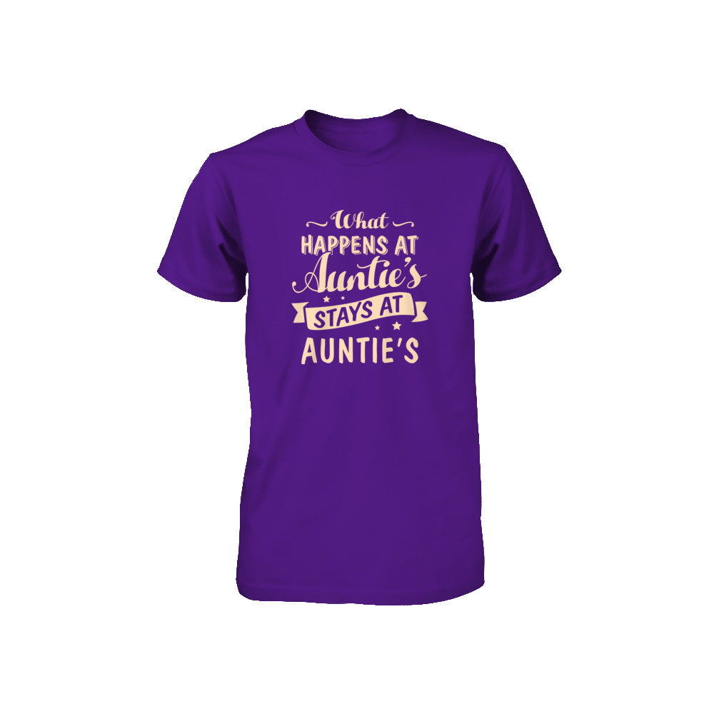 What Happens At Auntie's Stays At Auntie's Youth Youth Shirt | Teecentury.com