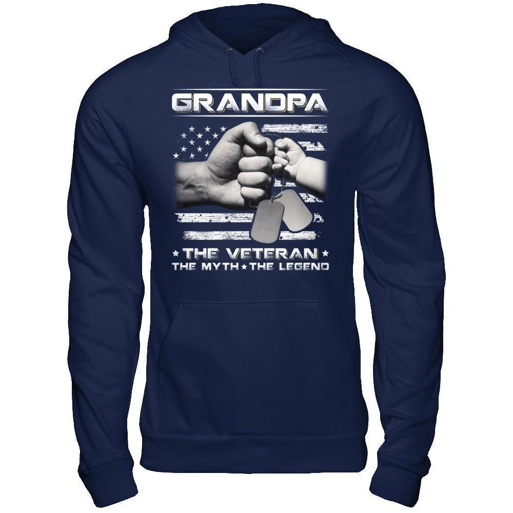 Grandpa The Veteran The Myth The Legend T-Shirt & Hoodie | Teecentury.com