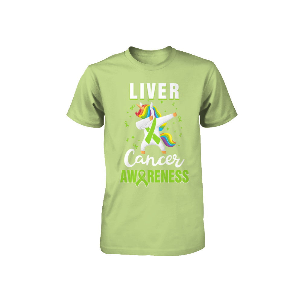 Inspirational Liver Cancer Awareness Unicorn Support Youth Youth Shirt | Teecentury.com