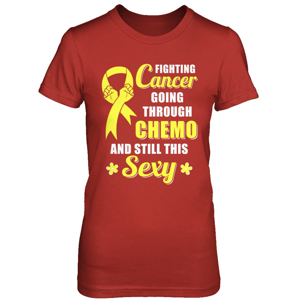 Fighting Cancer Chemo And Still This Sexy Yellow Awareness T-Shirt & Hoodie | Teecentury.com