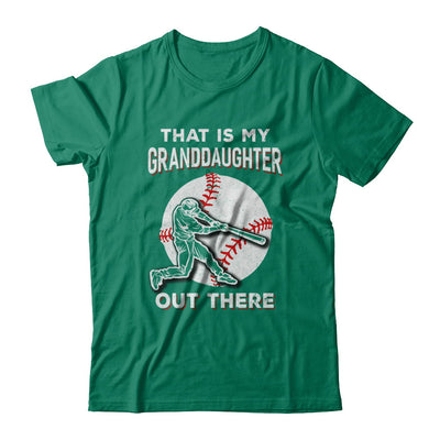 That's My Granddaughter Out There Baseball Grandma Papa T-Shirt & Hoodie | Teecentury.com