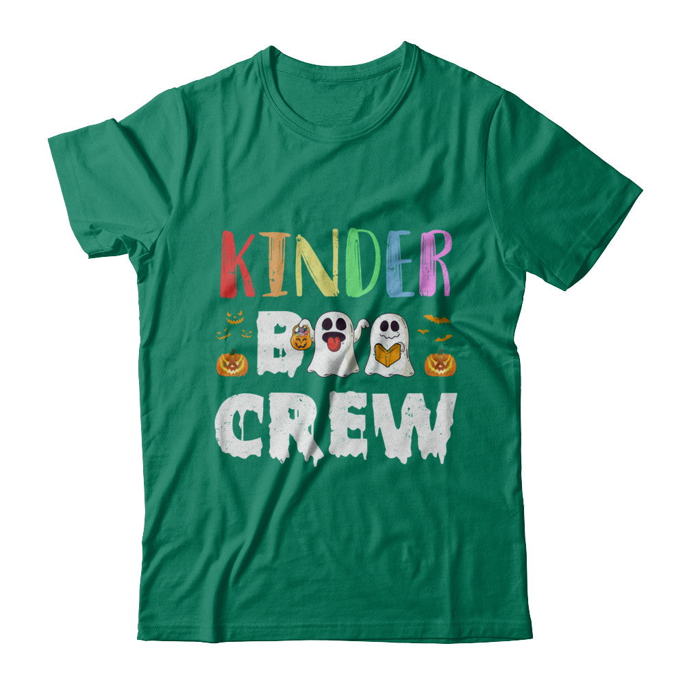 Cute Boo Crew Kindergarten Teacher Halloween T-Shirt & Hoodie | Teecentury.com