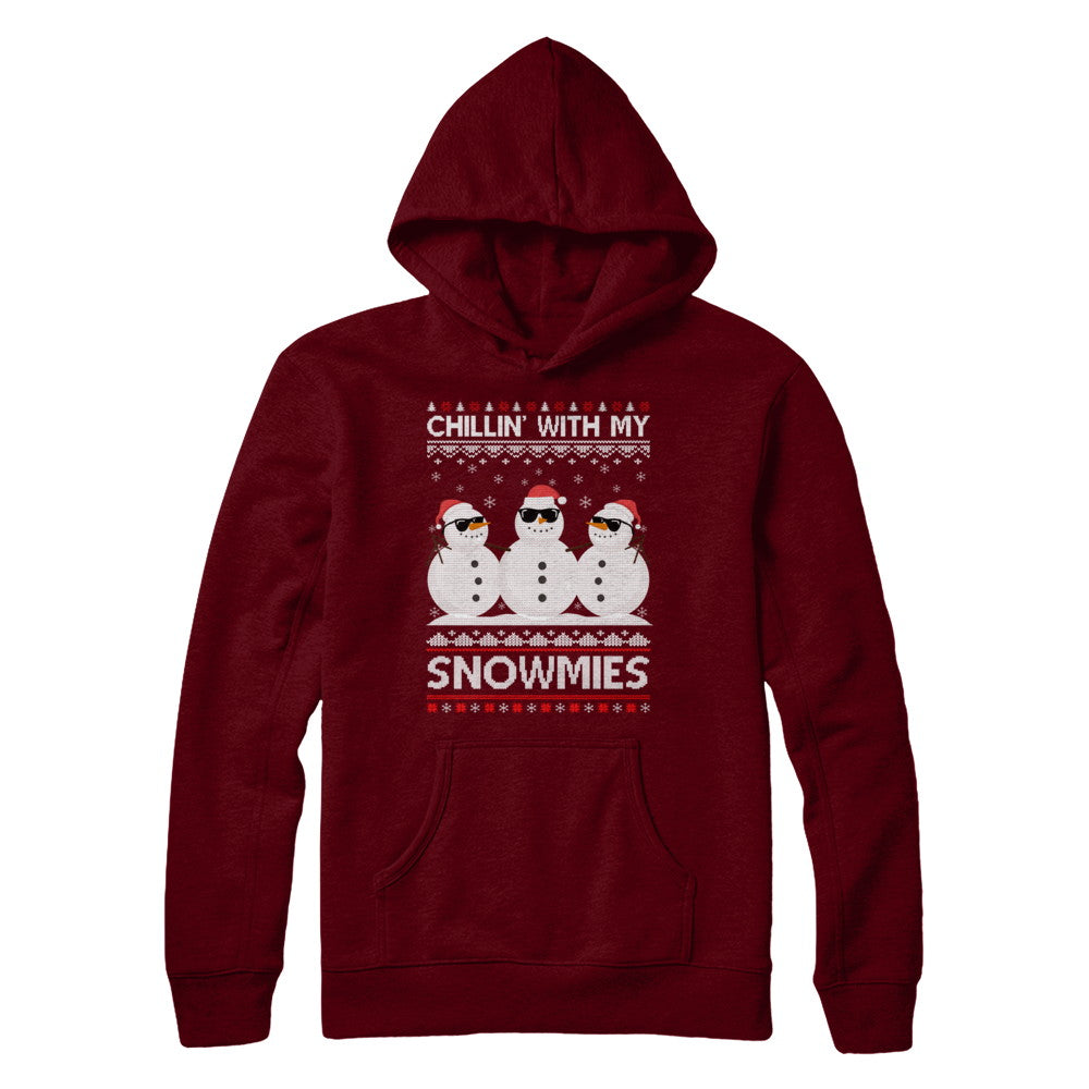 Chillin With My Snowmies Ugly Christmas Sweater T-Shirt & Sweatshirt | Teecentury.com