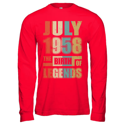 Vintage Retro July 1958 Birth Of Legends 64th Birthday T-Shirt & Hoodie | Teecentury.com