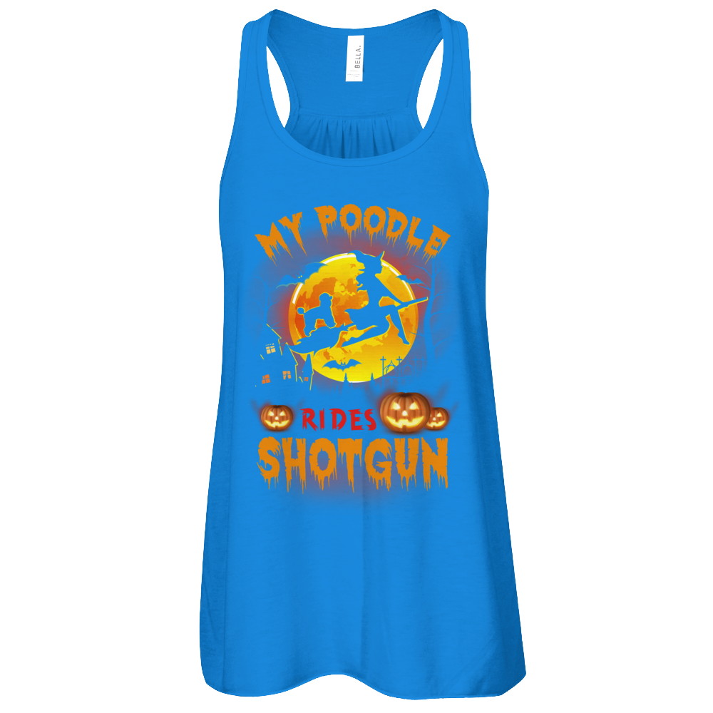My Poodle Rides Shotgun Halloween Dog T-Shirt & Tank Top | Teecentury.com