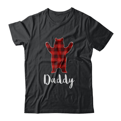 Red Daddy Bear Buffalo Plaid Family Christmas Pajamas T-Shirt & Sweatshirt | Teecentury.com