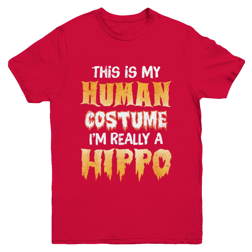 This Is My Human Costume Hippo Halloween Youth Youth Shirt | Teecentury.com