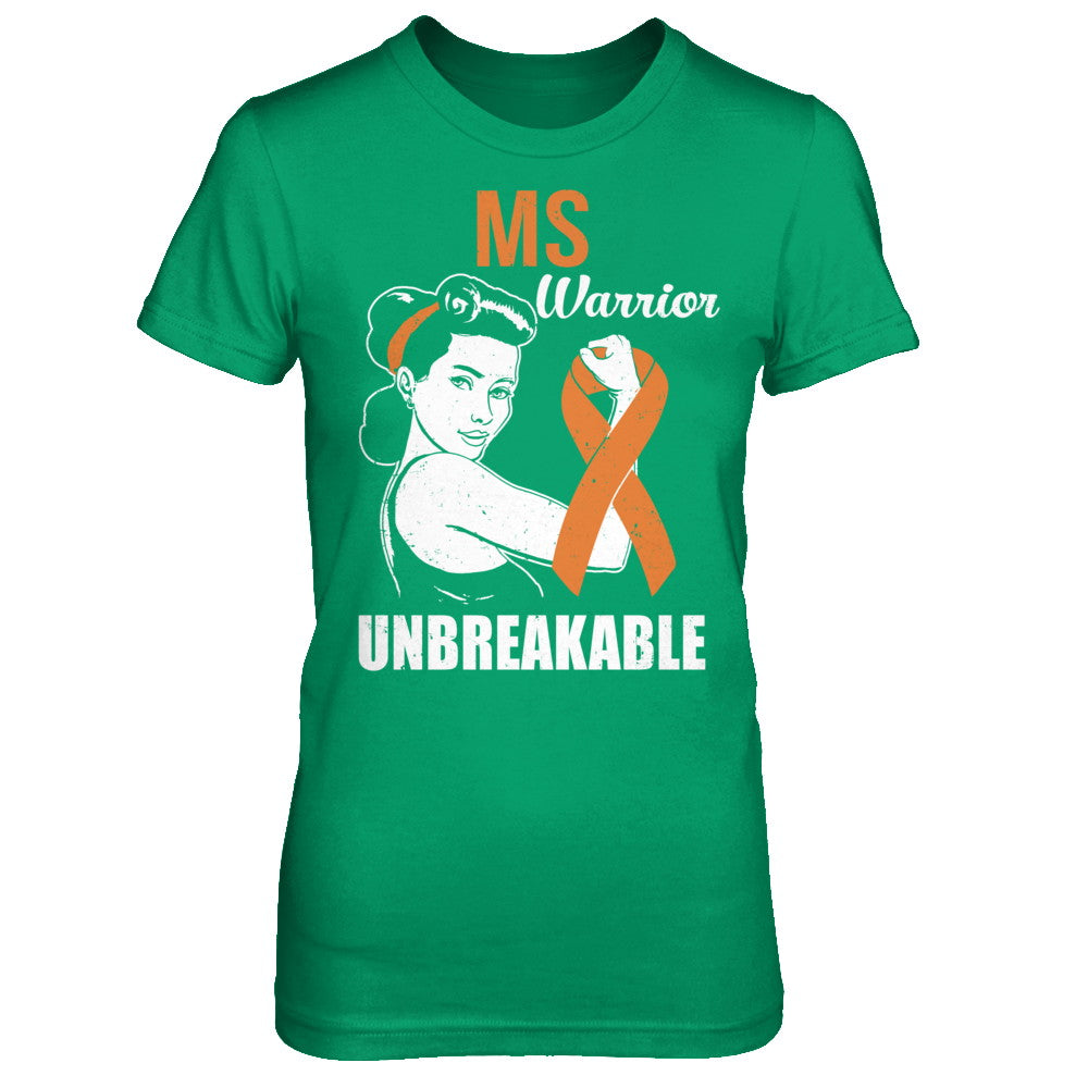 MS Warrior Unbreakable Multiple Sclerosis Awareness T-Shirt & Hoodie | Teecentury.com