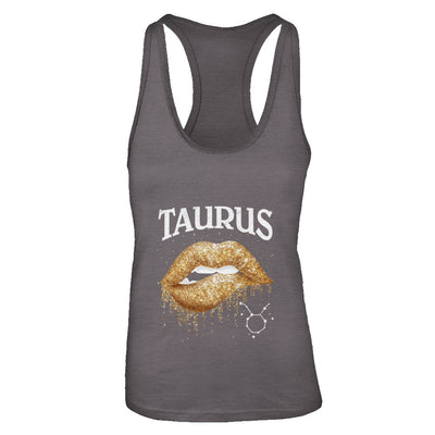 Taurus Zodiac April May Birthday Gift Golden Lipstick T-Shirt & Tank Top | Teecentury.com