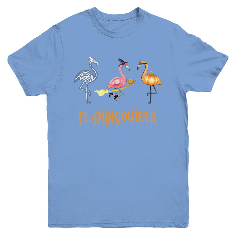 Funny Flamingo Halloween Flamingoween Youth Youth Shirt | Teecentury.com