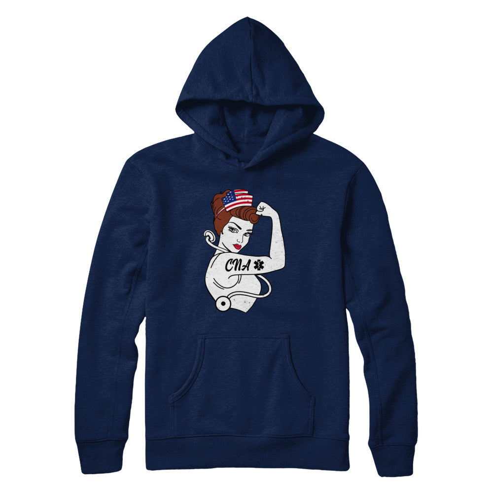 Nursing Strong Woman Cna Strong Nurse 4Th Of July T-Shirt & Hoodie | Teecentury.com