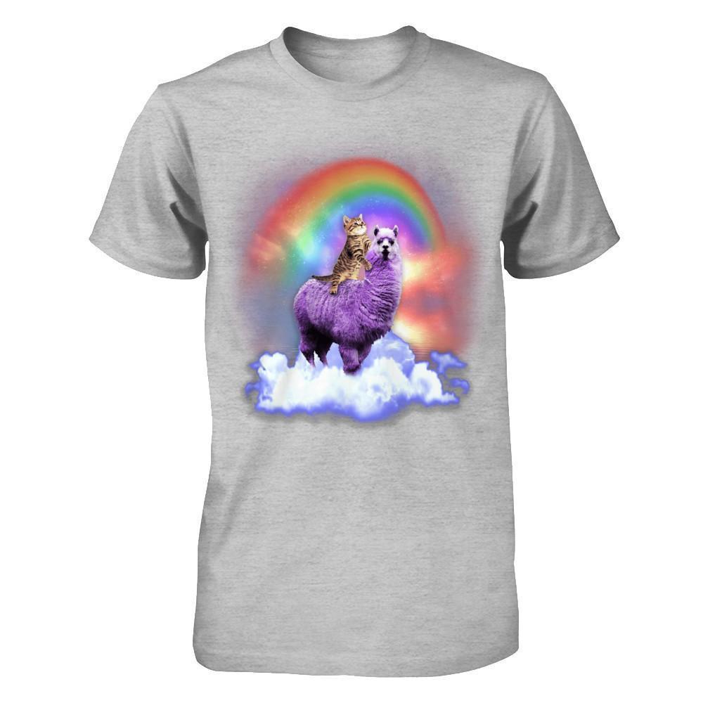 Rainbow Llama Cat T-Shirt & Hoodie | Teecentury.com