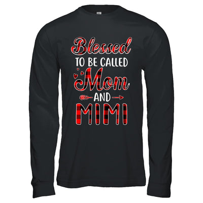 Red Buffalo Plaid Blessed To Be Called Mom And Mimi T-Shirt & Hoodie | Teecentury.com