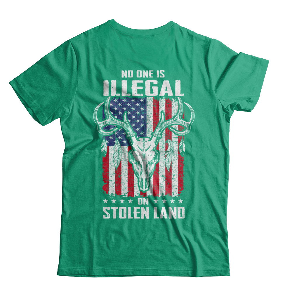 No One Is Illegal On Stolen Land Immigrants T-Shirt & Hoodie | Teecentury.com