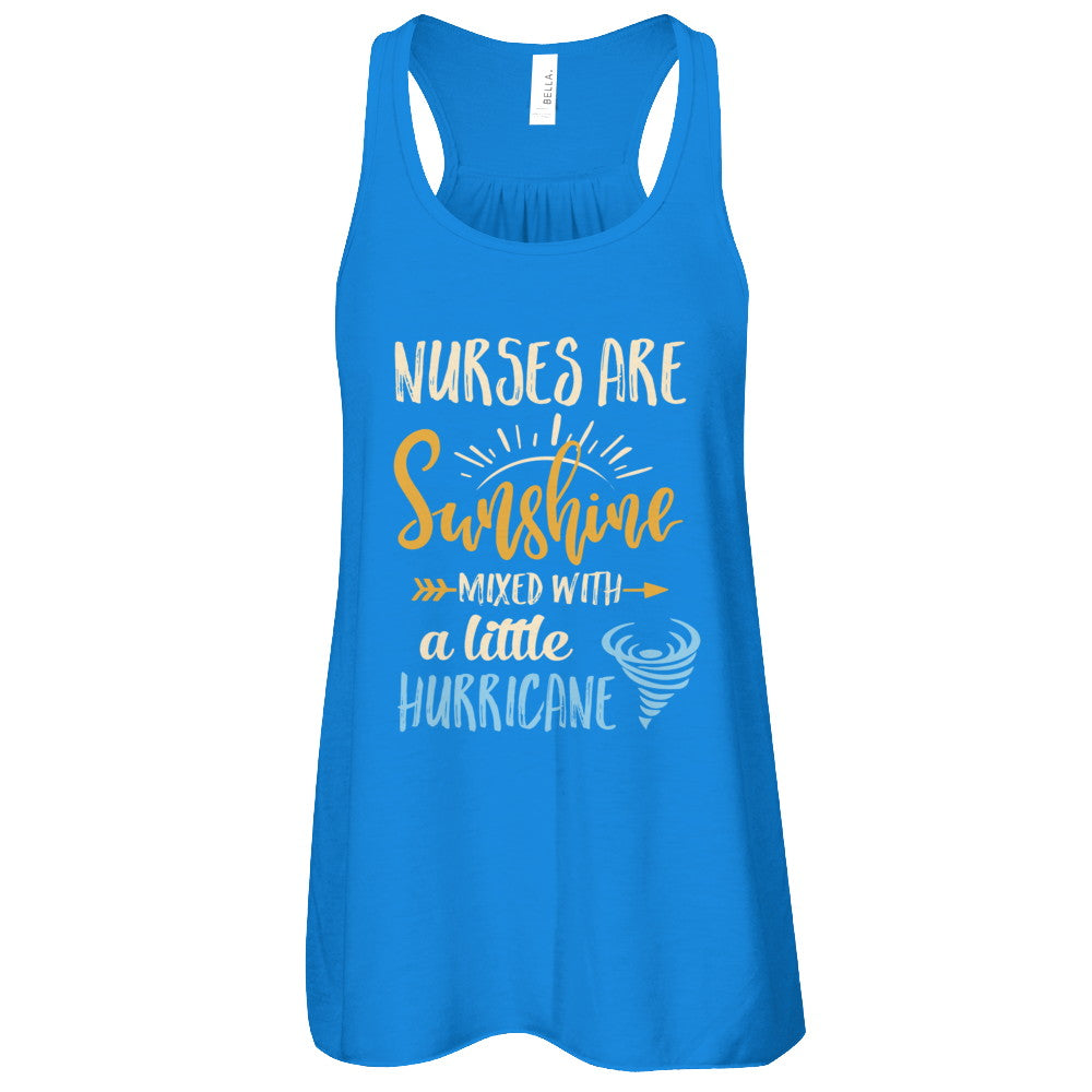 Nurses Are Sunshine Mixed Little Hurricane T-Shirt Nurses Are Sunshine Mixed Little Hurricane T-Shirt