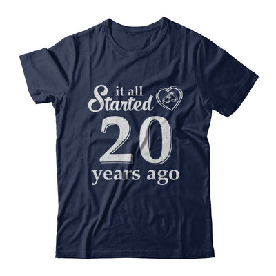 20Th Wedding Anniversary Married Couples 2002 Husband Wife T-Shirt & Hoodie | Teecentury.com