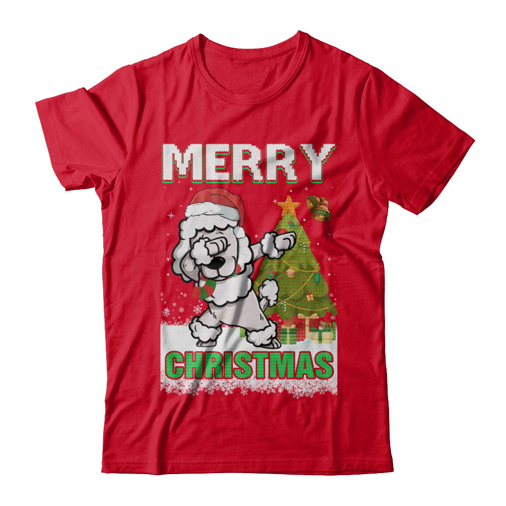 Cute Poodle Claus Merry Christmas Ugly Sweater T-Shirt & Sweatshirt | Teecentury.com