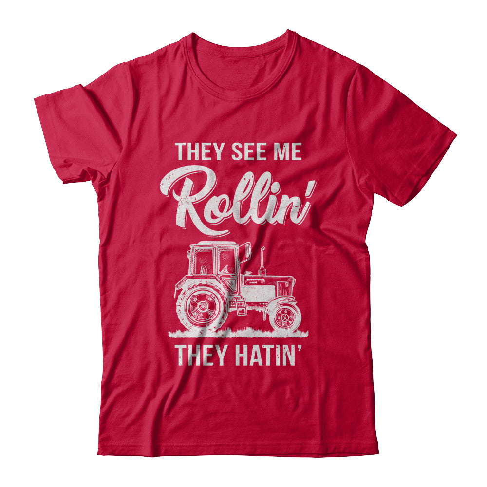They See Me Rollin They Hatin Funny Tractor T-Shirt & Hoodie | Teecentury.com