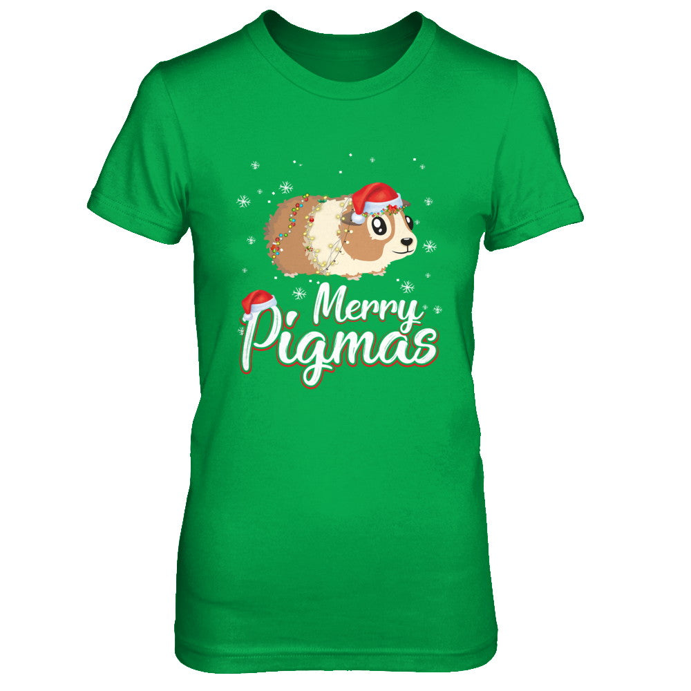 Merry Pigmas Funny Guinea Pig Santa Hat Christmas Gift T-Shirt & Sweatshirt | Teecentury.com